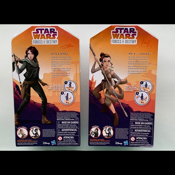 STAR WARS Forces of Destiny Jyn Erso & Rey ofJakku - Picture 2 of 2